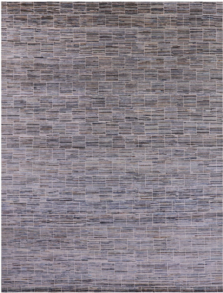 Tribal Moroccan Hand Knotted Wool Rug - 9' 0" X 12' 0" - Golden Nile