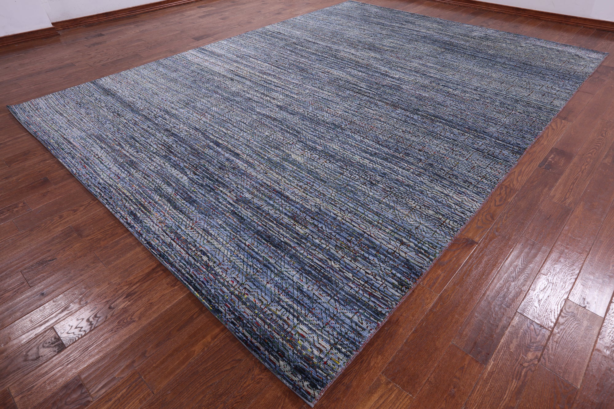 Persian Gabbeh Hand Knotted Wool & Silk Rug - 9' 11" X 13' 6" - Golden Nile