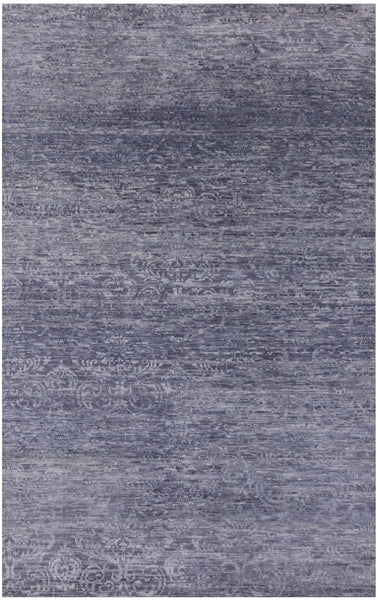 Modern Hand Knotted Wool Rug - 5' 10" X 9' 2" - Golden Nile