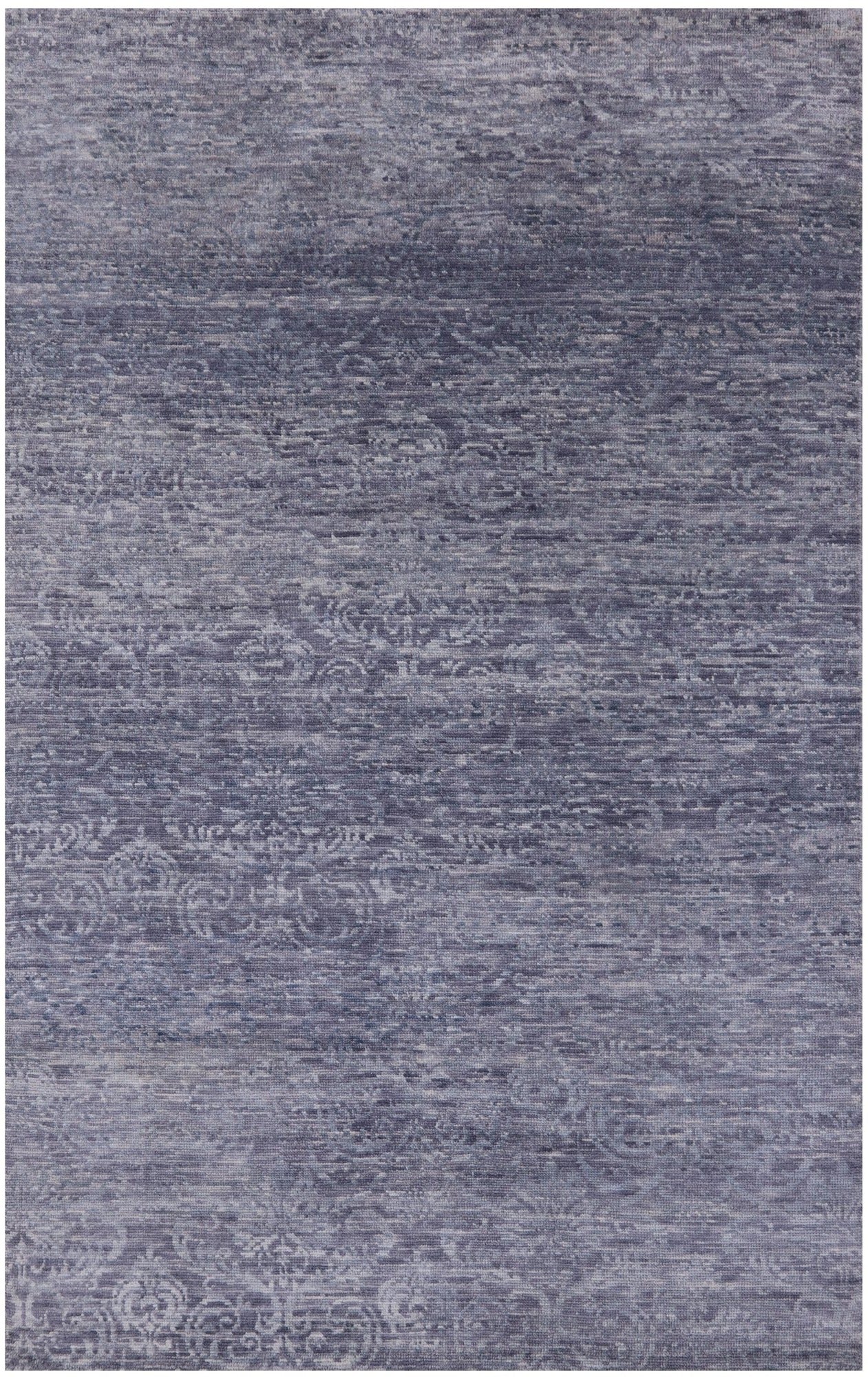 Modern Hand Knotted Wool Rug - 5' 10" X 9' 2" - Golden Nile