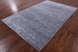 Modern Hand Knotted Wool Rug - 5' 10" X 9' 2" - Golden Nile