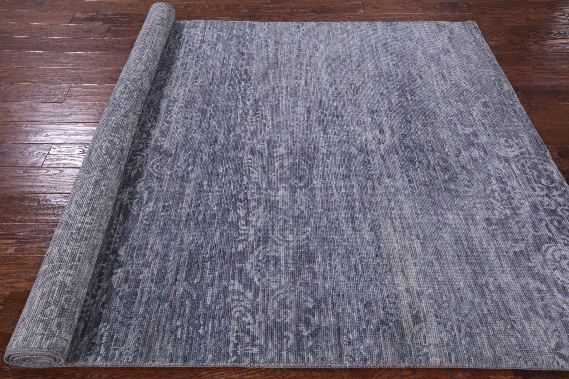 Modern Hand Knotted Wool Rug - 5' 10" X 9' 2" - Golden Nile