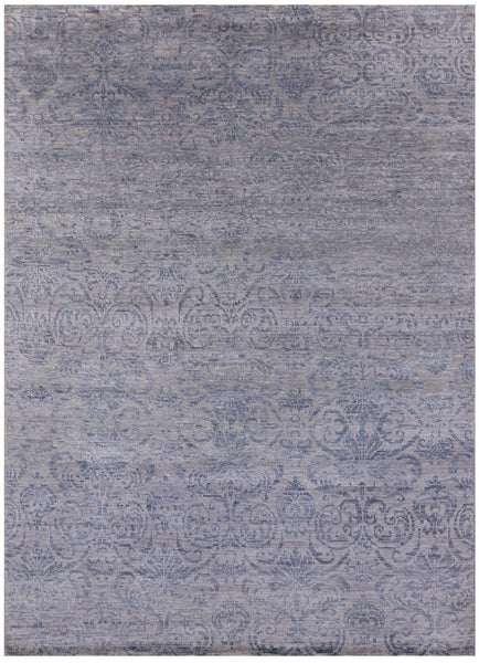 Modern Hand Knotted Wool Rug - 6' 3" X 9' 0" - Golden Nile