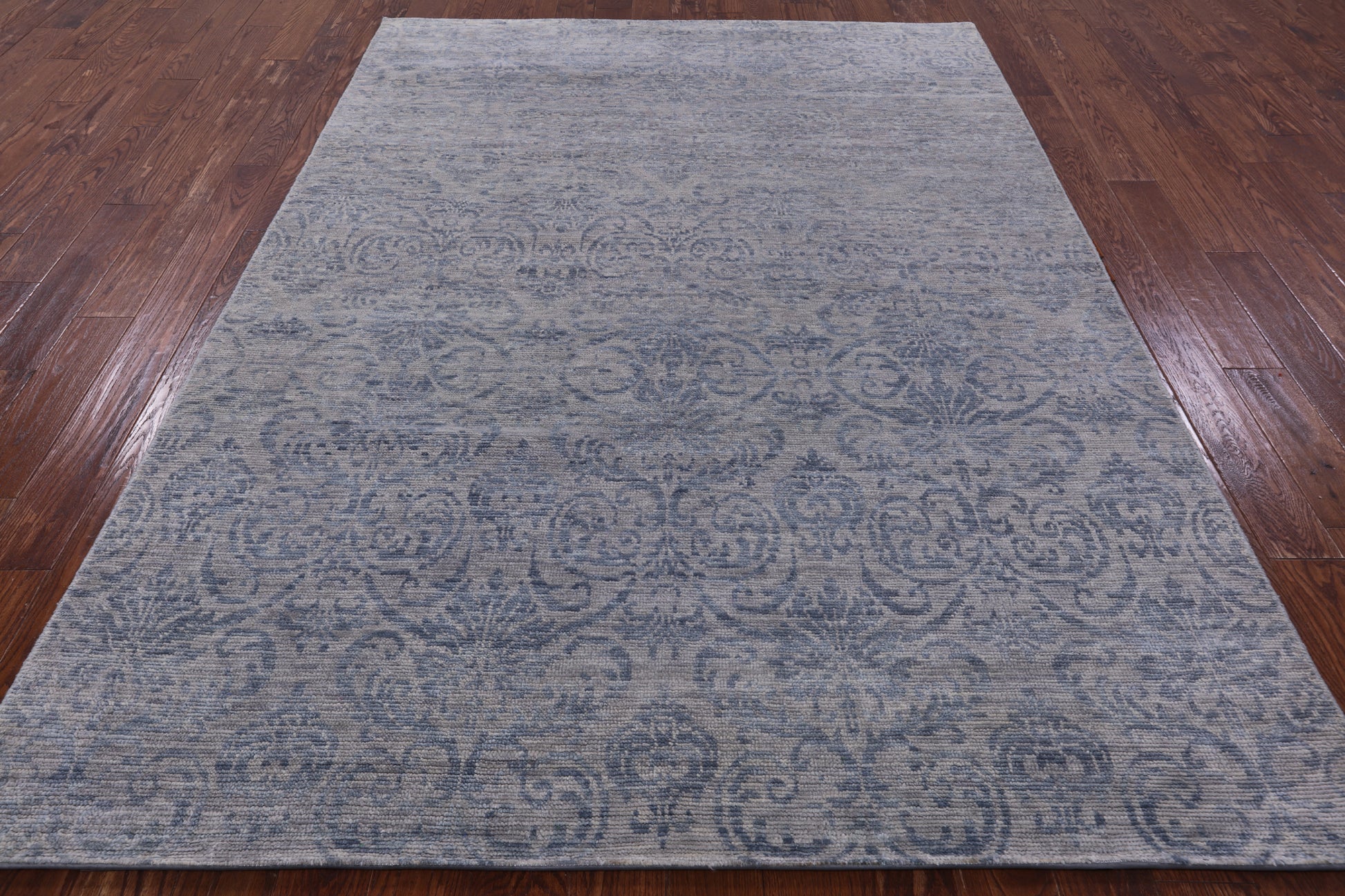 Modern Hand Knotted Wool Rug - 6' 3" X 9' 0" - Golden Nile