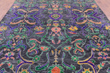 Grey Modern Handmade Wool & Silk Rug - 8' 10" X 11' 10" - Golden Nile