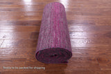 Pink Savannah Grass Handmade Wool & Silk Runner Rug - 2' 5" X 21' 11" - Golden Nile