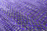 Purple Savannah Grass Hand Knotted Wool & Silk Runner Rug - 2' 6" X 25' 8" - Golden Nile