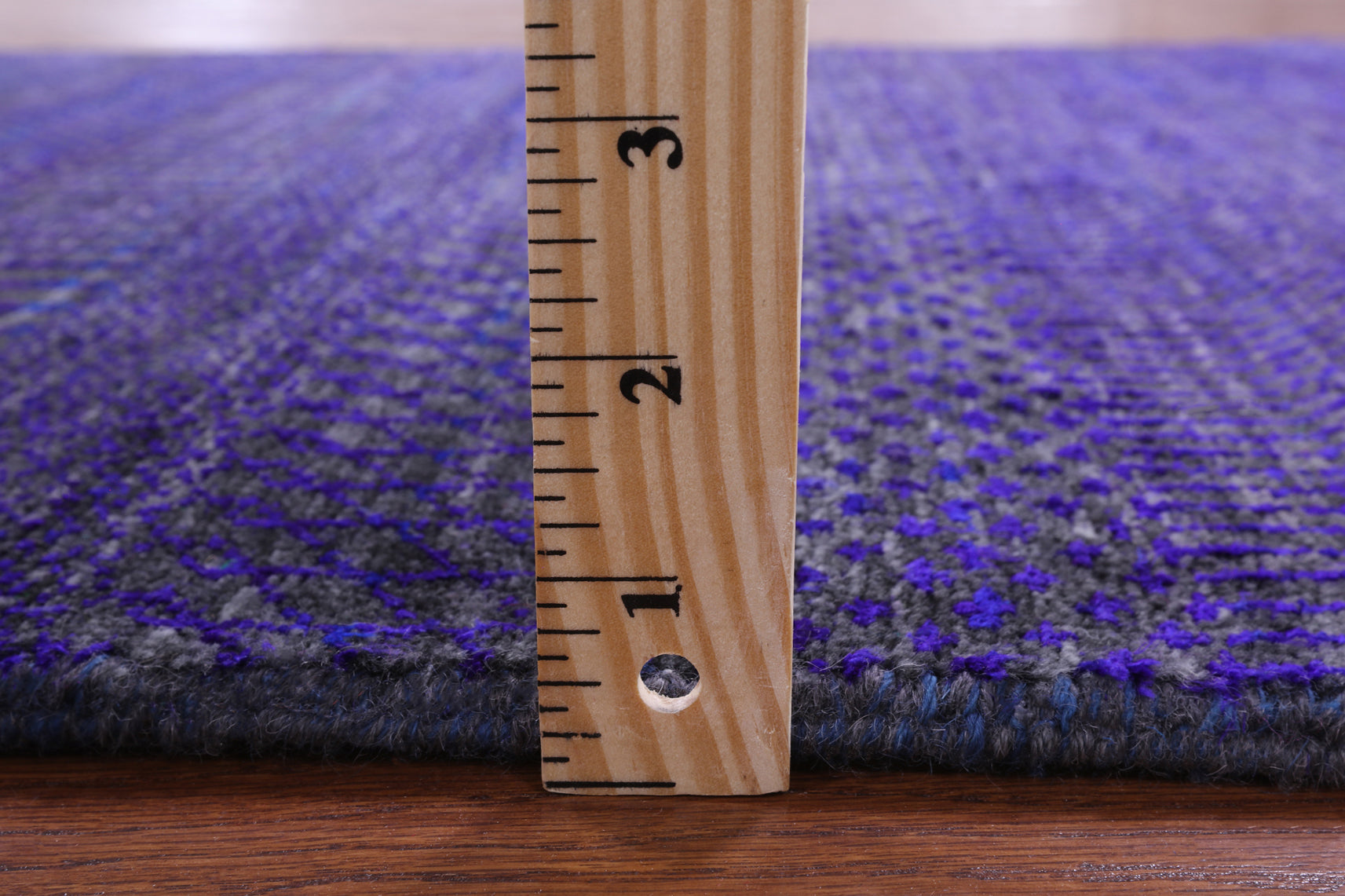 Purple Savannah Grass Hand Knotted Wool & Silk Runner Rug - 2' 6" X 25' 8" - Golden Nile