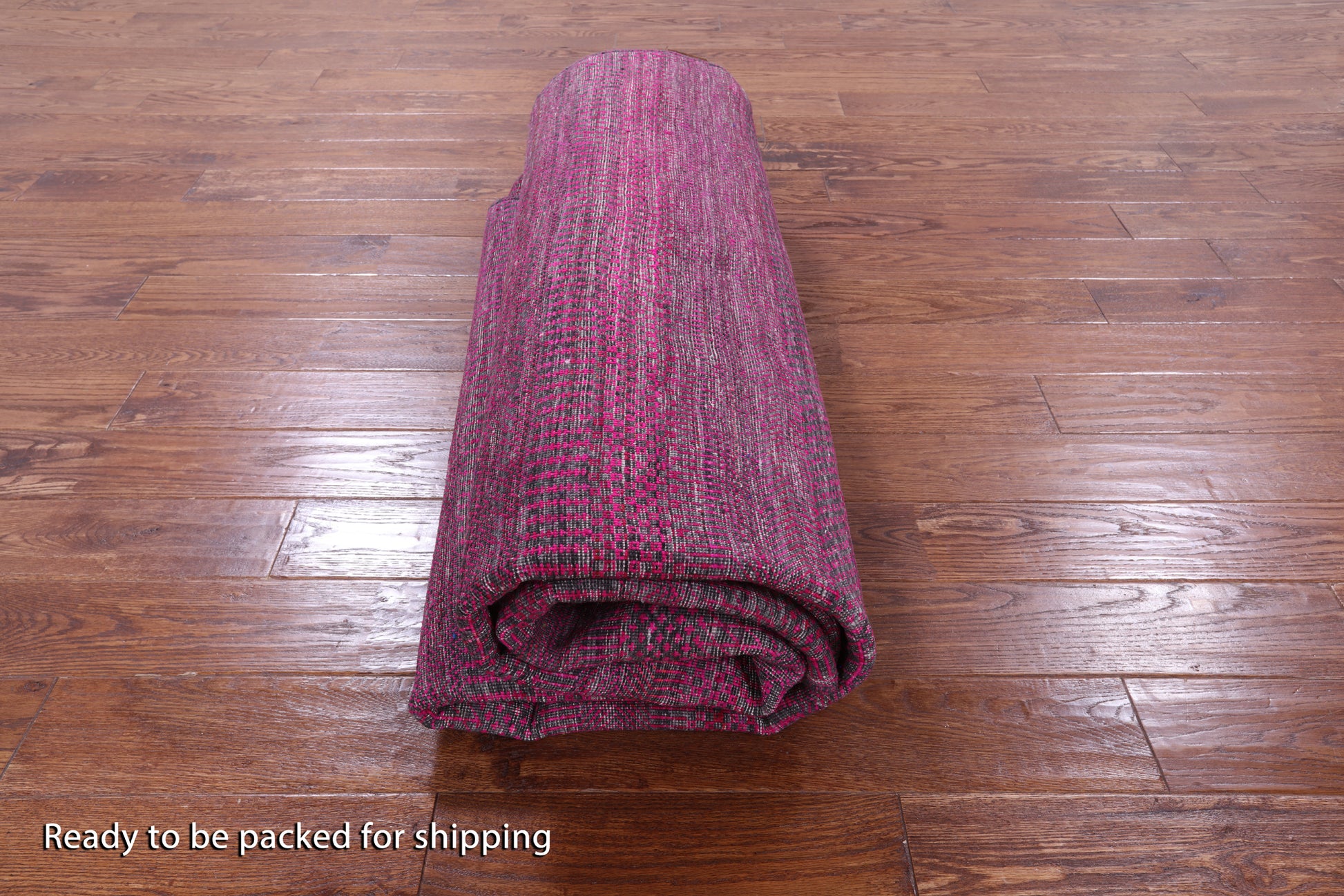 Pink Round Savannah Grass Handmade Wool & Silk Rug - 9' 8" X 9' 8" - Golden Nile