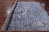 Geometric Persian Mamluk Hand Knotted Wool Rug - 9' 1" X 12' 1" - Golden Nile