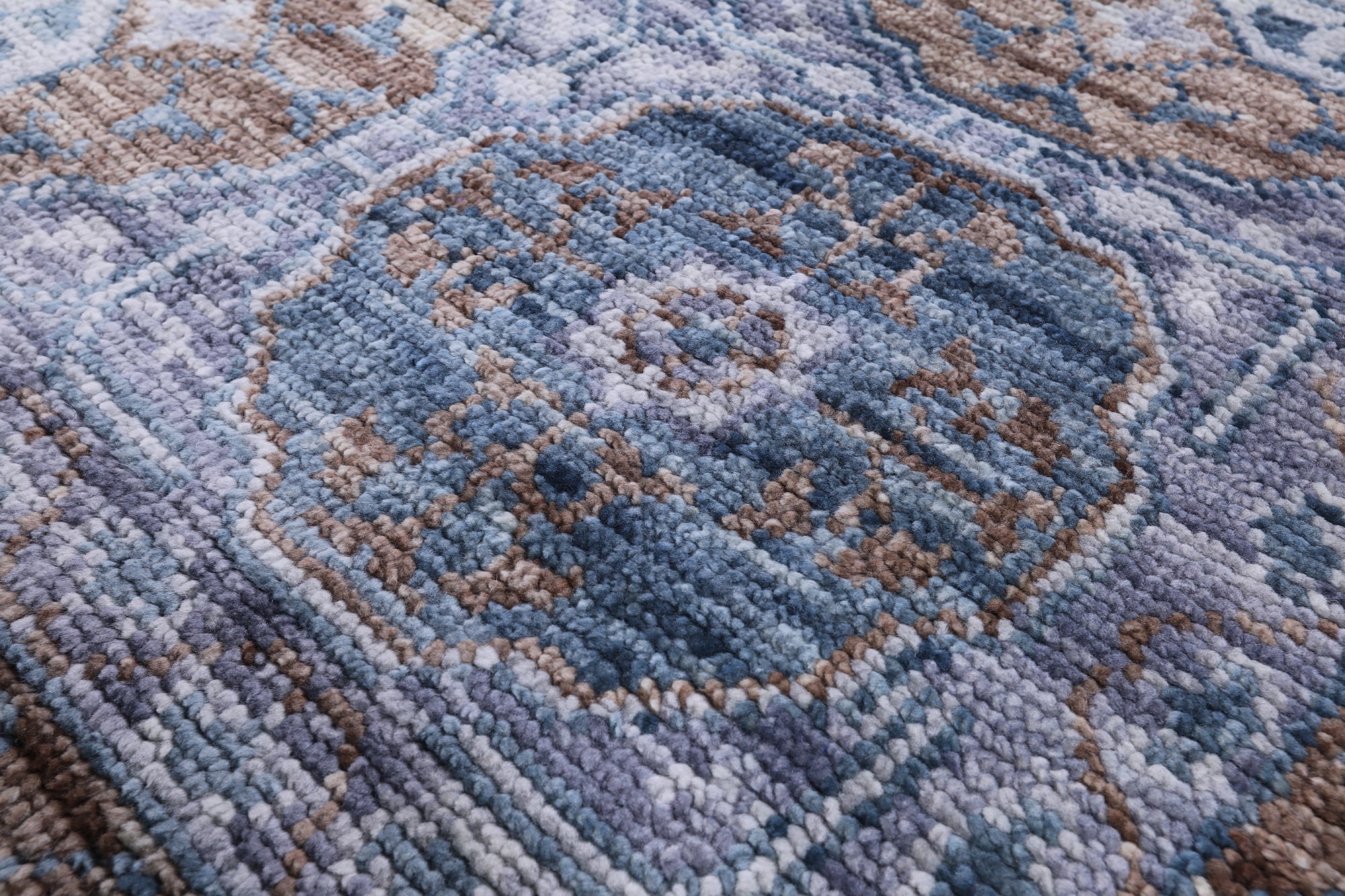 Geometric Persian Mamluk Hand Knotted Wool Rug - 9' 1" X 12' 1" - Golden Nile