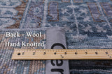 Geometric Persian Mamluk Hand Knotted Wool Rug - 9' 1" X 12' 1" - Golden Nile