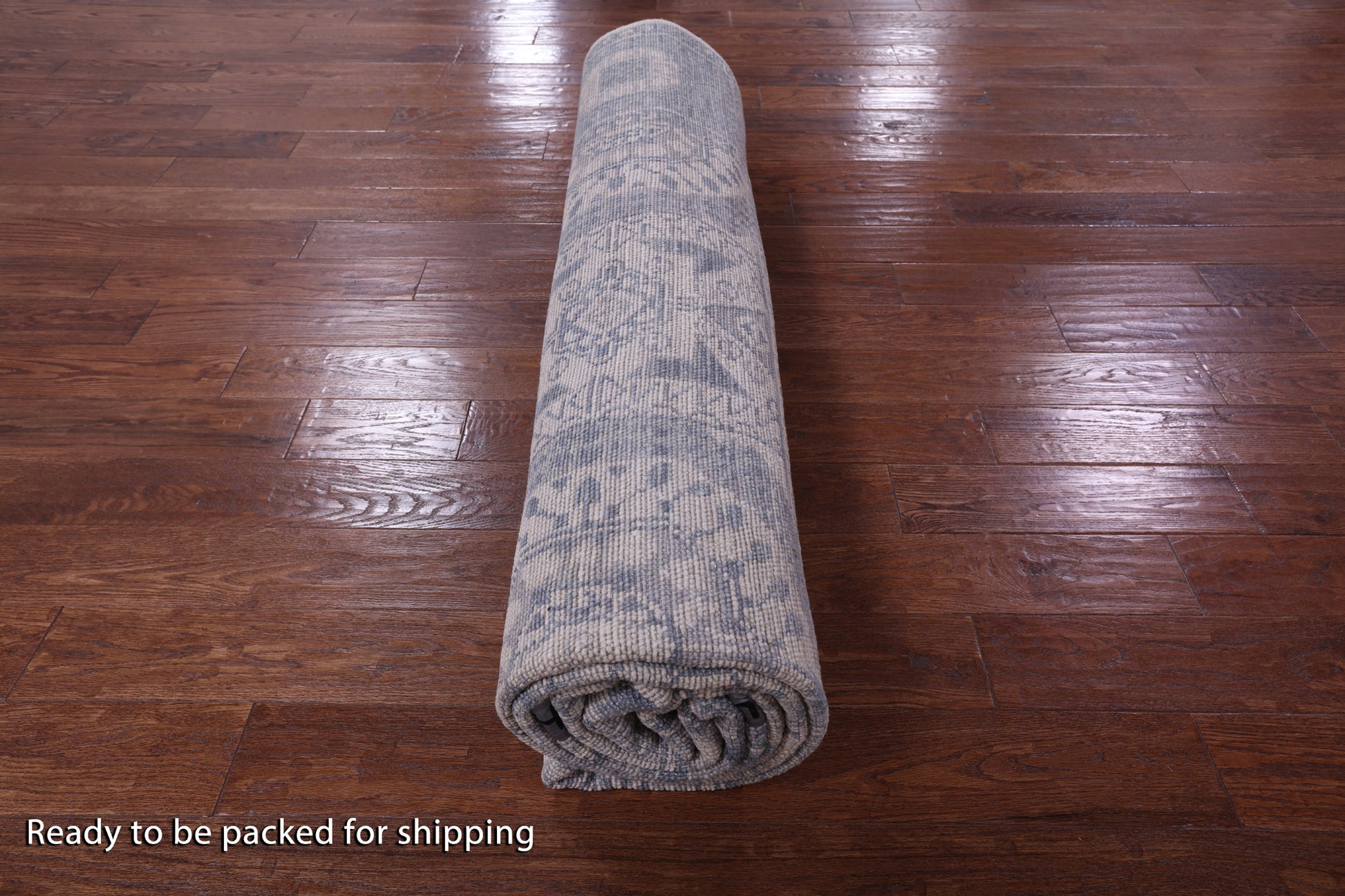 Ivory Geometric Persian Mamluk Handmade Wool Rug - 9' 1" X 11' 11" - Golden Nile
