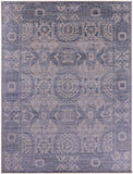 Ivory Geometric Persian Mamluk Handmade Wool Rug - 9' 1" X 11' 11" - Golden Nile