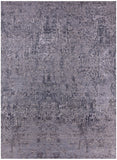 Modern Hand Knotted Wool & Silk Rug - 8' 11" X 12' 4" - Golden Nile