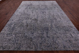 Modern Hand Knotted Wool & Silk Rug - 8' 11" X 12' 4" - Golden Nile