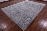 Modern Hand Knotted Wool & Silk Rug - 8' 11" X 12' 4" - Golden Nile