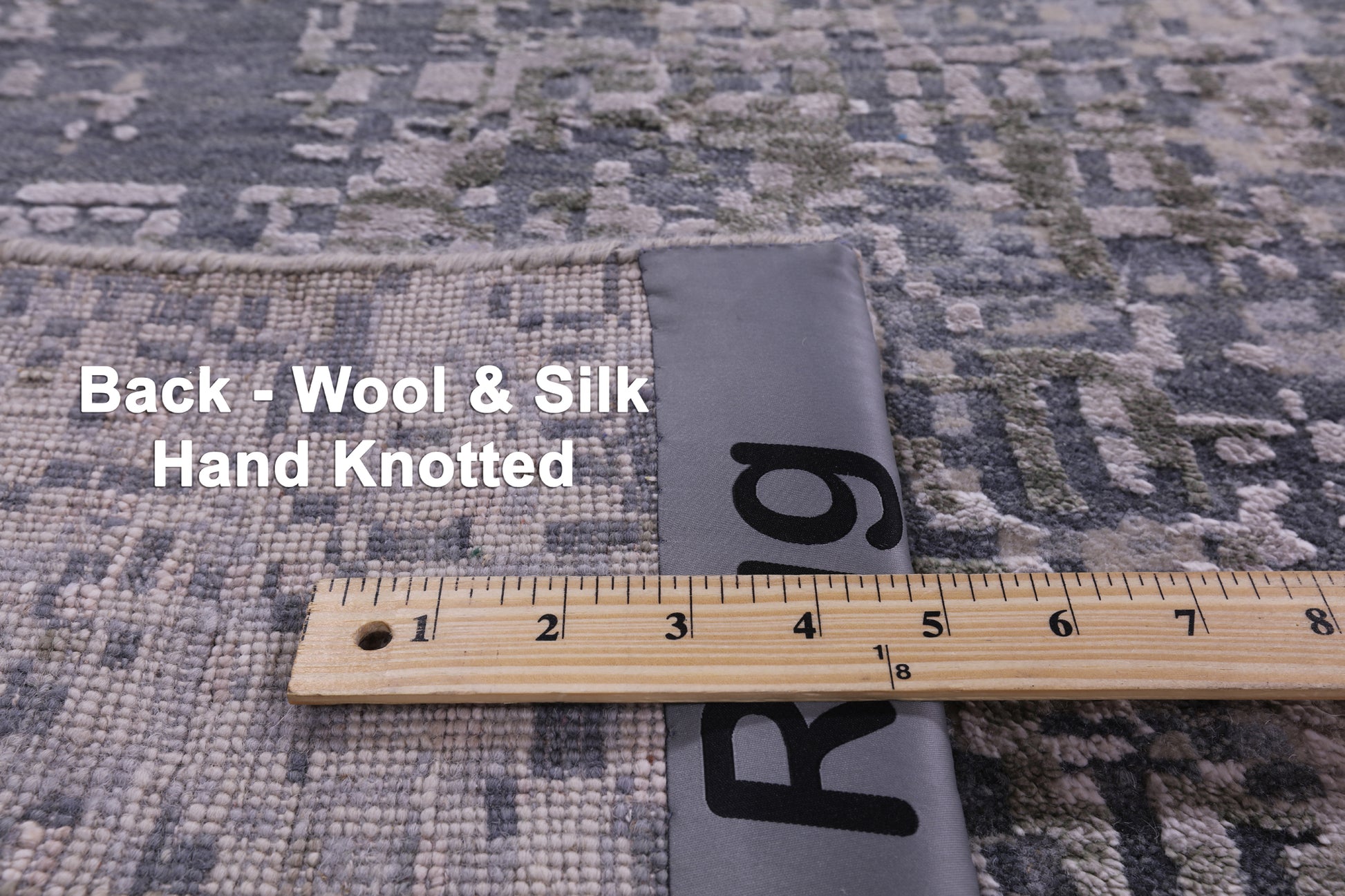 Modern Hand Knotted Wool & Silk Rug - 8' 11" X 12' 4" - Golden Nile