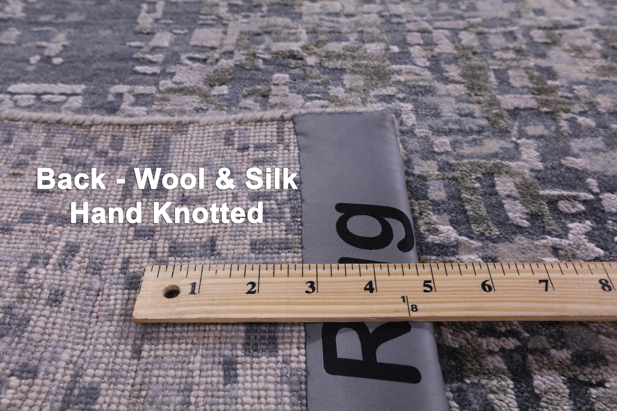 Modern Hand Knotted Wool & Silk Rug - 8' 11" X 12' 4" - Golden Nile