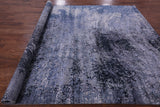 Abstract Contemporary Hand Knotted Wool & Silk Rug - 8' 0" X 10' 3" - Golden Nile