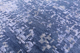 Abstract Contemporary Hand Knotted Wool & Silk Rug - 8' 0" X 10' 3" - Golden Nile
