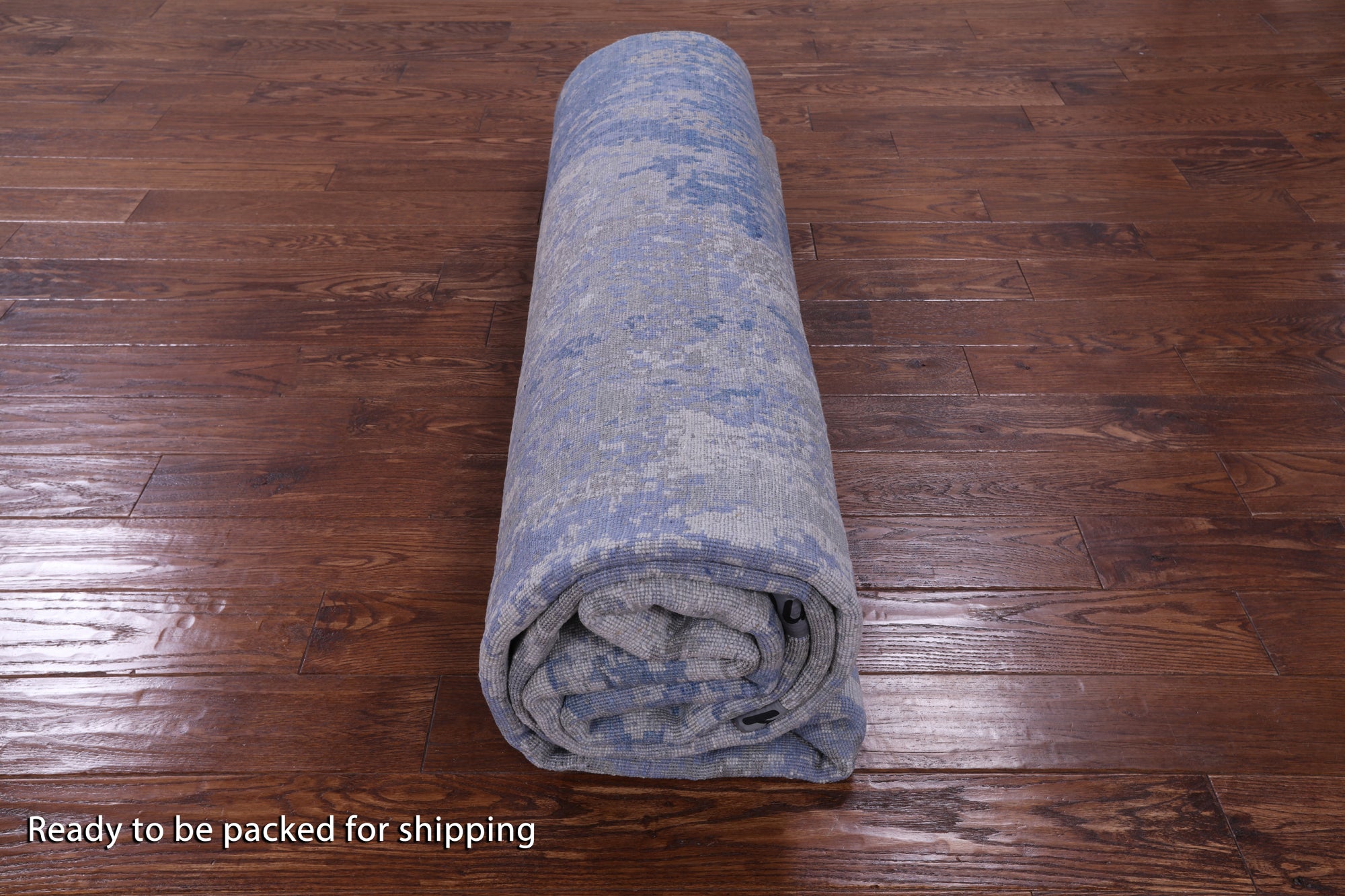 Modern Hand Knotted Wool & Silk Rug - 9' 0" X 12' 1" - Golden Nile
