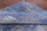 Modern Hand Knotted Wool & Silk Rug - 9' 0" X 12' 1" - Golden Nile