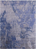 Modern Hand Knotted Wool & Silk Rug - 9' 0" X 12' 1" - Golden Nile