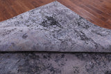 Abstract Modern Hand Knotted Wool & Silk Rug - 8' 10" X 12' 2" - Golden Nile