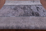 Abstract Modern Hand Knotted Wool & Silk Rug - 8' 10" X 12' 2" - Golden Nile