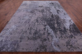 Abstract Modern Hand Knotted Wool & Silk Rug - 8' 10" X 12' 2" - Golden Nile