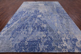 Abstract Modern Hand Knotted Wool & Silk Rug - 8' 10" X 12' 6" - Golden Nile