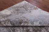 Abstract Contemporary Handmade Wool & Silk Rug - 7' 8" X 10' 1" - Golden Nile
