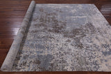 Abstract Contemporary Handmade Wool & Silk Rug - 7' 8" X 10' 1" - Golden Nile