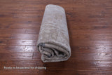 Abstract Contemporary Handmade Wool & Silk Rug - 7' 8" X 10' 1" - Golden Nile