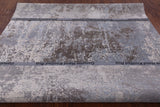 Abstract Contemporary Handmade Wool & Silk Rug - 7' 8" X 10' 1" - Golden Nile