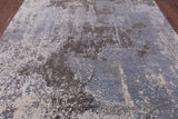 Abstract Contemporary Handmade Wool & Silk Rug - 7' 8" X 10' 1" - Golden Nile