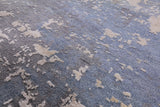 Abstract Contemporary Handmade Wool & Silk Rug - 7' 8" X 10' 1" - Golden Nile