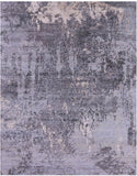 Abstract Modern Handmade Wool & Silk Rug - 7' 10" X 10' 1" - Golden Nile