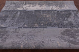 Abstract Modern Handmade Wool & Silk Rug - 7' 10" X 10' 1" - Golden Nile