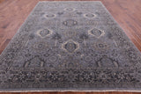 Grey Persian Fine Serapi Hand Knotted Wool Rug - 8' 10" X 11' 10" - Golden Nile