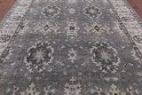 Grey Persian Fine Serapi Hand Knotted Wool Rug - 9' 0" X 11' 10" - Golden Nile
