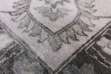 Grey Persian Fine Serapi Hand Knotted Wool Rug - 9' 0" X 11' 10" - Golden Nile