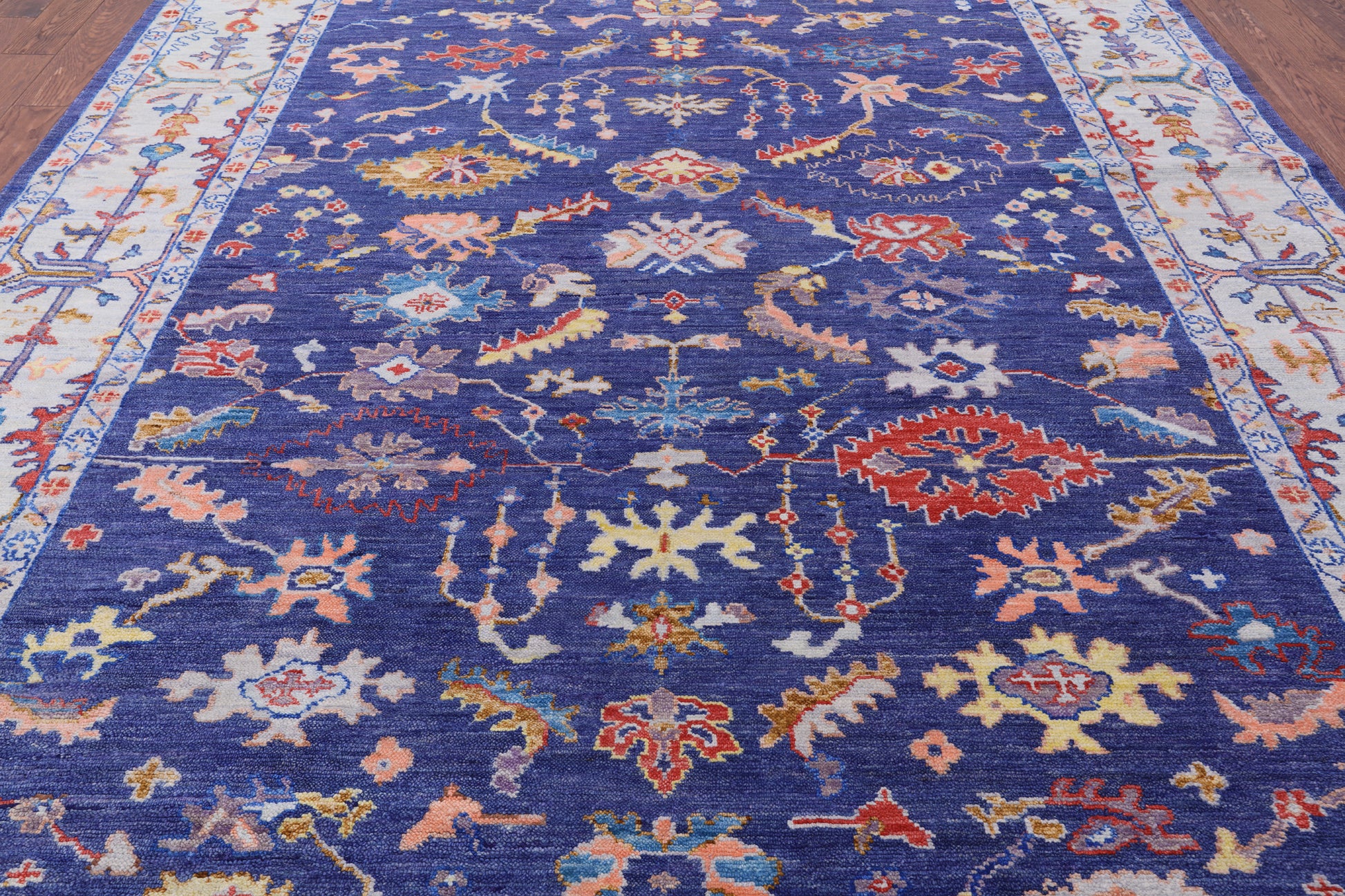 Turkish Oushak Handmade Wool Rug - 9' 1" X 12' 2" - Golden Nile