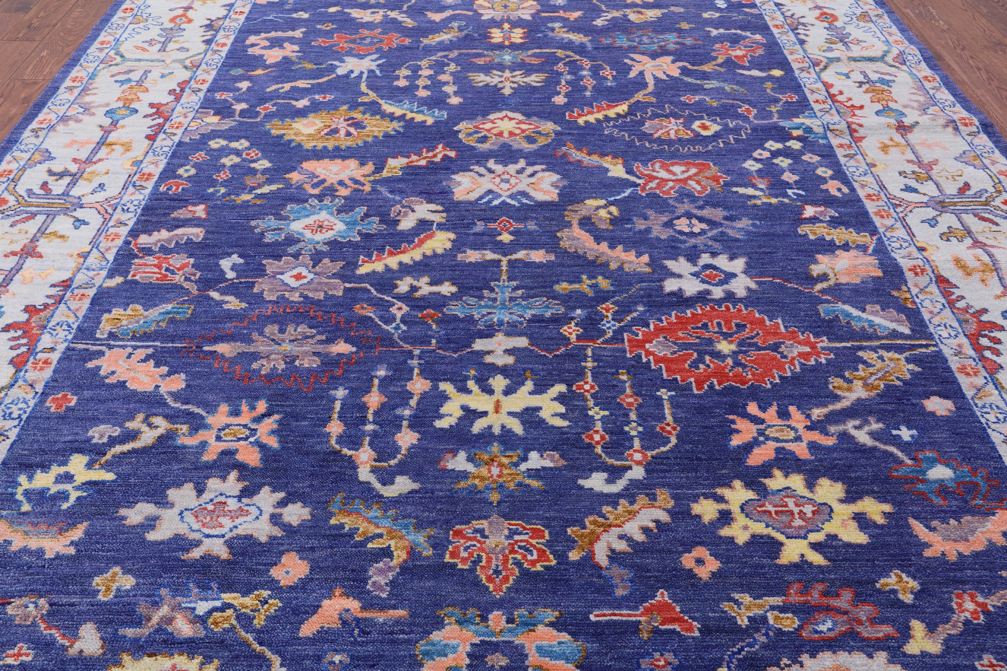 Turkish Oushak Handmade Wool Rug - 9' 1" X 12' 2" - Golden Nile