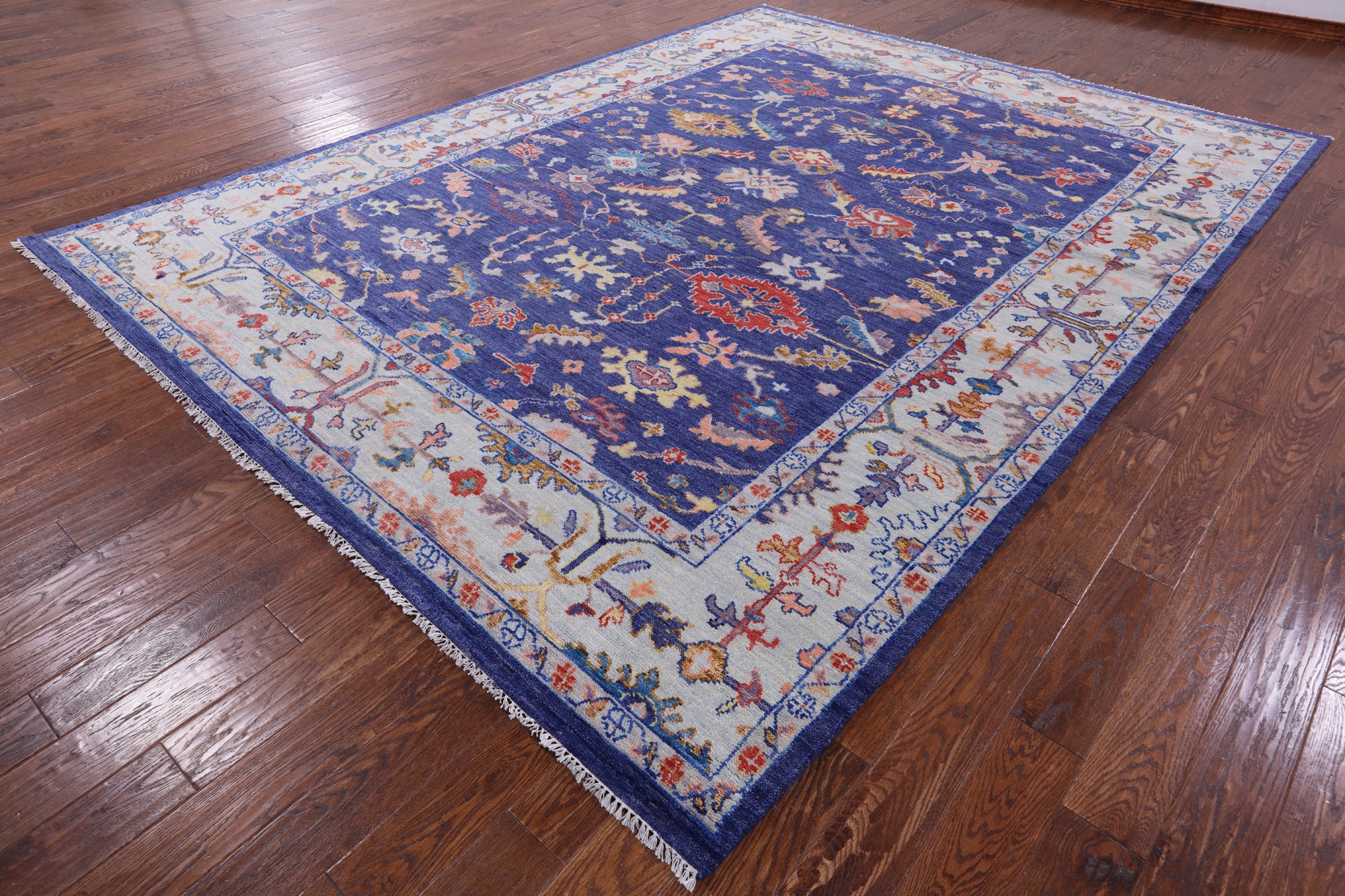 Turkish Oushak Handmade Wool Rug - 9' 1" X 12' 2" - Golden Nile