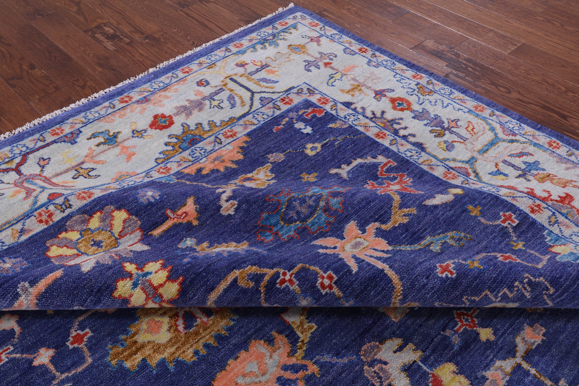 Turkish Oushak Handmade Wool Rug - 9' 1" X 12' 2" - Golden Nile