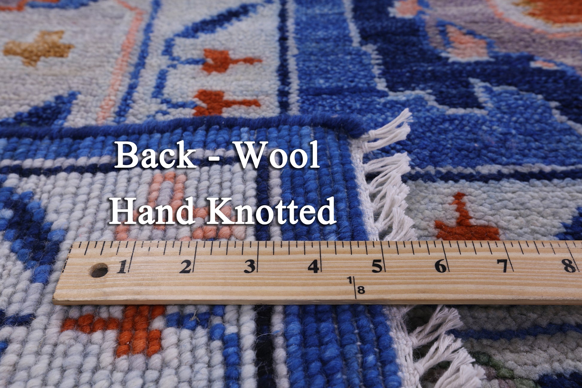 Blue Turkish Oushak Hand Knotted Wool Rug - 9' 4" X 12' 3" - Golden Nile