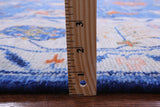 Blue Turkish Oushak Hand Knotted Wool Rug - 9' 4" X 12' 3" - Golden Nile