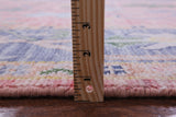 Pink Turkish Oushak Hand Knotted Wool Rug - 8' 3" X 11' 4" - Golden Nile